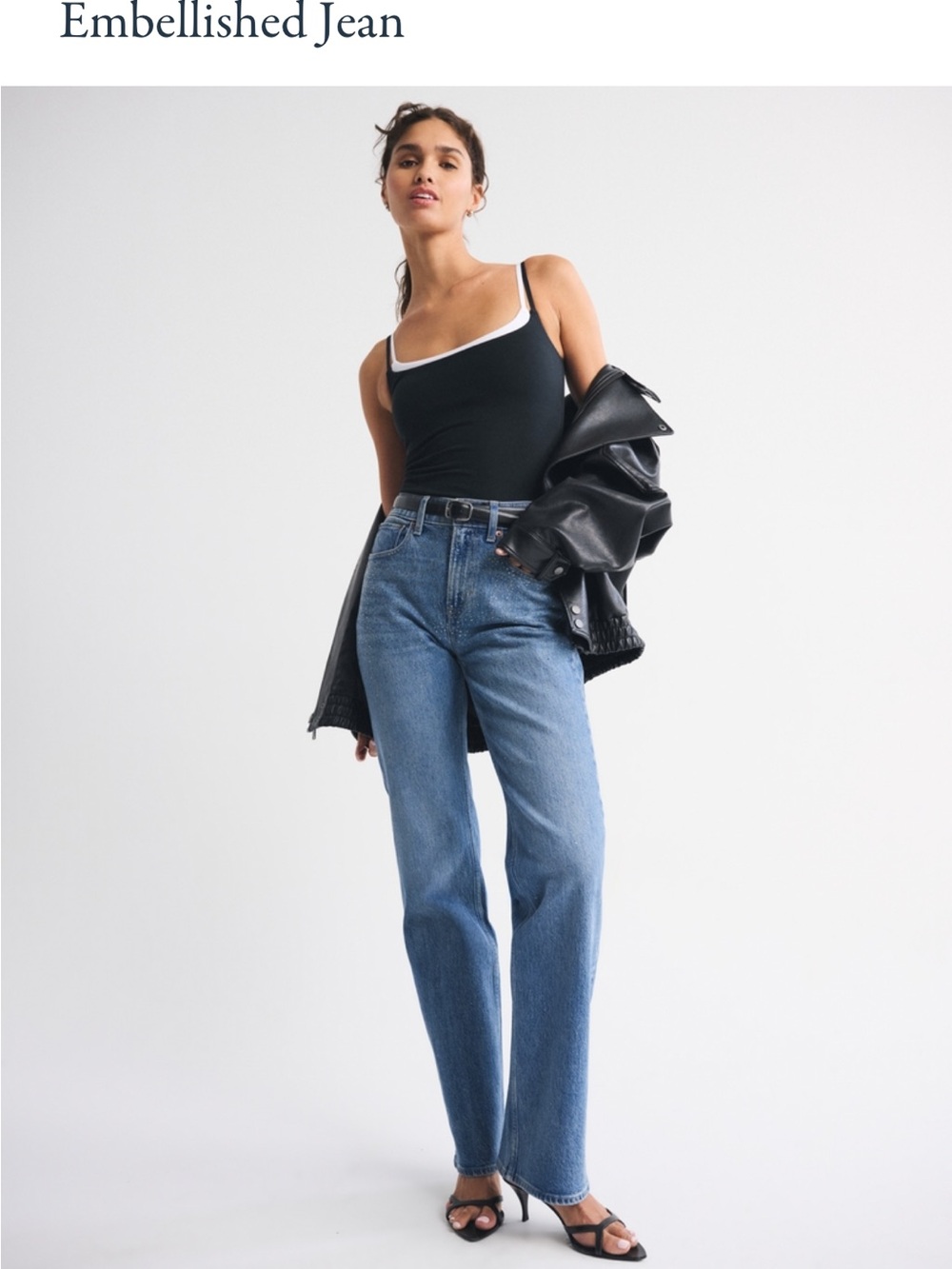 Abercrombie & Fitch Straight-Leg Jeans in Medium Blue
